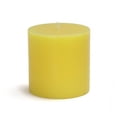 thumbnail image 1 of CPZ-074-12 3 x 3 in. Yellow Pillar Candles -12pcs-Case- Bulk, 1 of 1