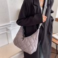 thumbnail image 4 of Women Nylon Shoulder Bag Design Cotton Padded Messenger Bag Solid Color Handbag, 4 of 6