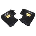 thumbnail image 3 of 1 Pair PU ATV Gloves Warm Motorcycle Gloves With Plush Lining Windproof Waterproof Handlebar Mitts Fleece Snowmobile Handlebar Gloves For Cold Weather Riding For Scooters And ATVs, 3 of 8