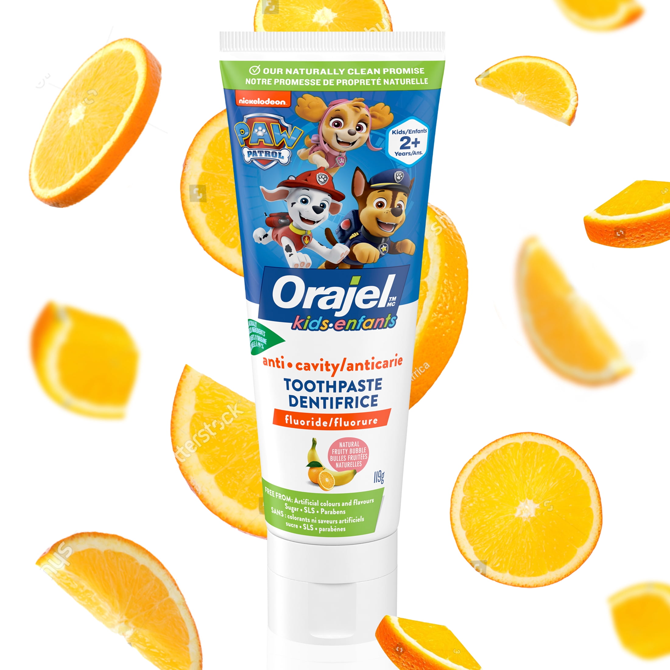 Dentifrice anticarie au fluorure Paw Patrol Orajel Enfants