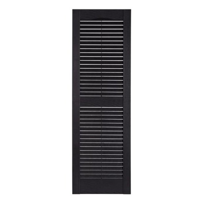 Premier Louver Exterior Decorative Shutter, Black - 15 x 67 in.