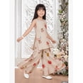 thumbnail image 4 of DWEEP SARA Kurti Crème à Motif Floral avec Ensemble Sharara pour Filles – Tenue Festive et de Fête, 1-2 Ans(18), 4 of 8