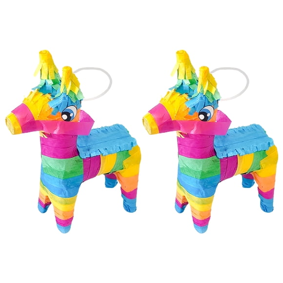 CIMAXIC Jouet de Pinata 2 Pcs Jouet de Pinata Mexicain Décoration Remplie de Bonbons Pinata de Fête Décorations de Cinco de Mayo,7.28"X3.94"X1.97 Pouces