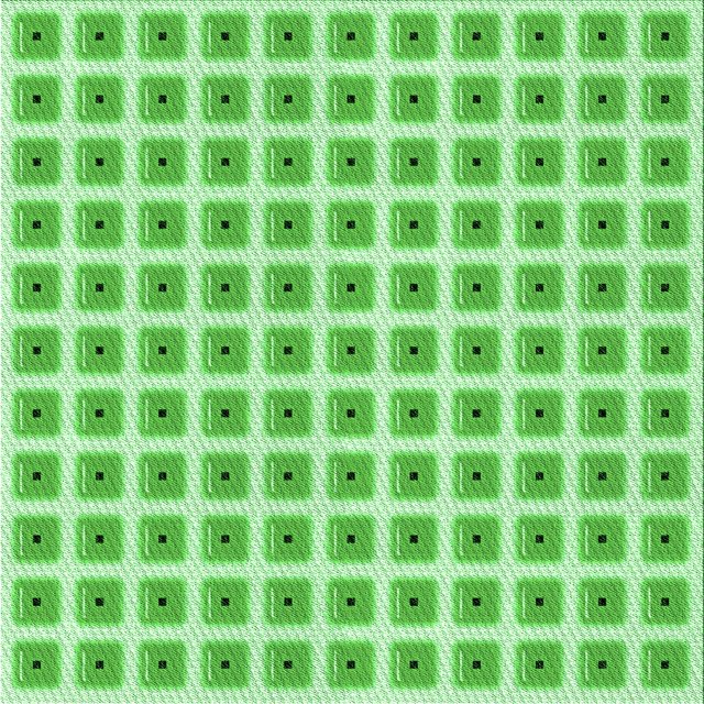 Ahgly Tapis d'Intérieur Lavable en Machine Carré Vert Jade Transitionnel, 5 Pieds Carré