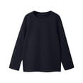 thumbnail image 4 of T-shirts à Manches Longues pour Filles, Hauts d'Automne pour Enfants, Col Ras du Cou, T-Shirts Basiques, 4 of 7