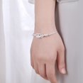 thumbnail image 4 of SIfdSeng Bracelet pour Femmes à Nœud Géométrique Design Mignon Bracelets Ajustables en Argent Sterling pour Femmes Filles Breloques de Bracelet Rouges pour Fabrication de Bracelets Bracelet Perlé en Argent, 4 of 8