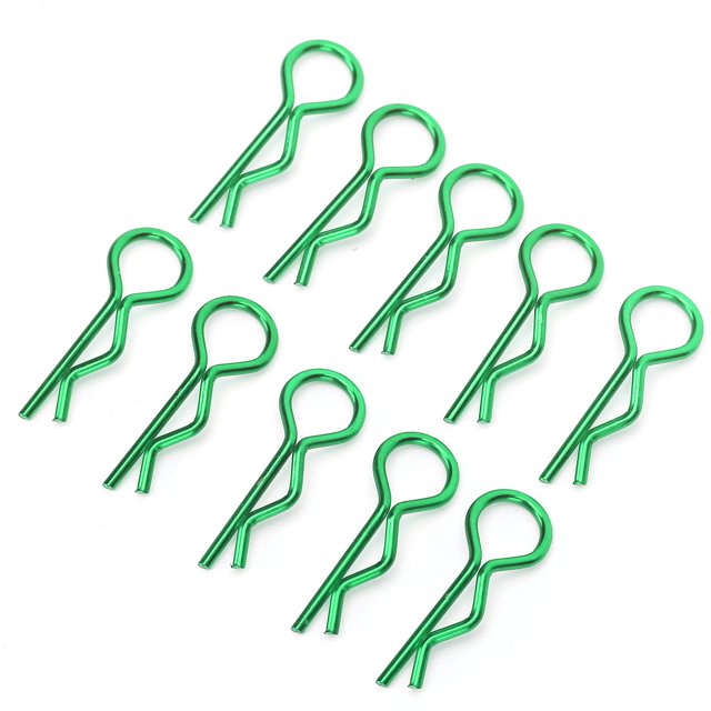 Ymiko RC Shell Clips Pins,RC Body Clips,10Pcs 8.3MM RC Car Shell Clip R‑Shape Metal Body Clips Pins for 1/5 1/6 1/8 1/10 RC Car