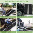 thumbnail image 2 of Giantex Portable Wheelchair Ramp 4FT, Non-Slip Aluminum Folding Mobility Scooter Ramp for Stairs Doorway, 2 of 6