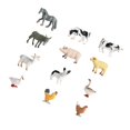 thumbnail image 1 of 12 Pieces Realistic Animal Figures Figurines plastic, smooth, and for Collection Party Supplies Farm Animals, 1 of 9