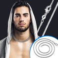 thumbnail image 3 of 1mm Silver Plated Snake Chain For Men And Women, 3 of 8