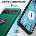 thumbnail image 4 of KOMI for Google Pixel 7 Case, Slim Fit Shockproof Protective Case for Pixel 7, Military-Grade Drop Protection with Ring Kickstand [Magnetic Car Mount Feature] Case for Google Pixel 7-Green, 4 of 5