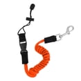 thumbnail image 2 of jinwen Elastic Kayak Canoe Paddle Leash Fishing Rod Pole Lanyard Cord Orange, 2 of 9