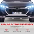 thumbnail image 4 of Qaba 12V Audi Q8 Licensed Electric RC Car for Kids, Toddler Ride on Toys Gift, Black, 4 of 10