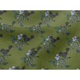 thumbnail image 4 of oneOone Viscose Jersey Fabric Leaves|Bird & Floral Block Decor Fabric Printed BTY 60 Inch Wide, 4 of 5