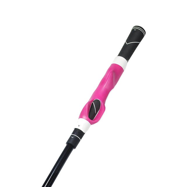 pitrice Golf Swing Trainer Training Aid Anti Slip Man Woman Golf Swing Training Grip Rose Red