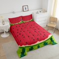 thumbnail image 4 of Erosebridal 3D Watermelon Comforter Sets Full Size, Tropical Fruit Comforters & Duvets, Fruit Print Decor, 3pcs, 4 of 7