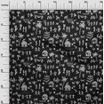 thumbnail image 3 of oneOone Rayon Black Fabric Asian Floral Block Craft Projects Decor Fabric Printed by The Yard 56 Inch Wide, 3 of 4