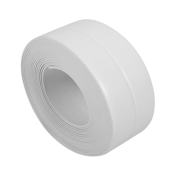 3 Colors 3.2M Caulk Tape Strip, Caulk Tape Sealant Strip, Self Adhesive Tub and Wall Sealing Tape [B-white]
