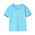 thumbnail image 1 of FAIWAD Unisexe Garçons Filles T-Shirts à Manches Courtes Tout-Petits Bébé Col Rond Été Coton Couleur Unie T-Shirts, 1 of 3