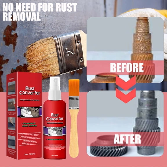Apprêt de Peinture en Aérosol Convertisseur de Rouille pour Châssis 100 ml