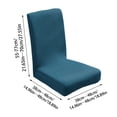 thumbnail image 2 of Dining Room Chair Cover Elastic Stretch Polyester Fleece Seat Slipcover with Secure Fit for Standard Chairs – Color 11, 2 of 5