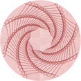 thumbnail image 1 of Ahgly Company Machine Washable Indoor Round Transitional Pink Bubble Gum Pink Area Rugs, 5' Round, 1 of 7