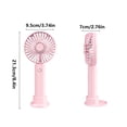 thumbnail image 1 of Pink Portable Handheld Small Fan Usb Charging Mini Rechargeable Student Dormitory Office Compact Design Long Battery Life Efficient Cooling Lightweight, 1 of 9