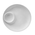 thumbnail image 1 of 1Pc Ceramic Food Plate Simple Food Serving Dish Dumpling Storage Plate (White), 1 of 8