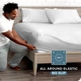 thumbnail image 3 of Bare Home Fitted Sheet - Premium 1800 Collection - Deep Pocket - Ultra-Soft Wrinkle Resistant - Full, Cloud Gray, 3 of 7