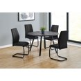 thumbnail image 3 of Monarch Specialties Dining Table, 48" Round, Small, Kitchen, Dining Room, Metal, Laminate, Black, Contemporary, Modern, 3 of 4