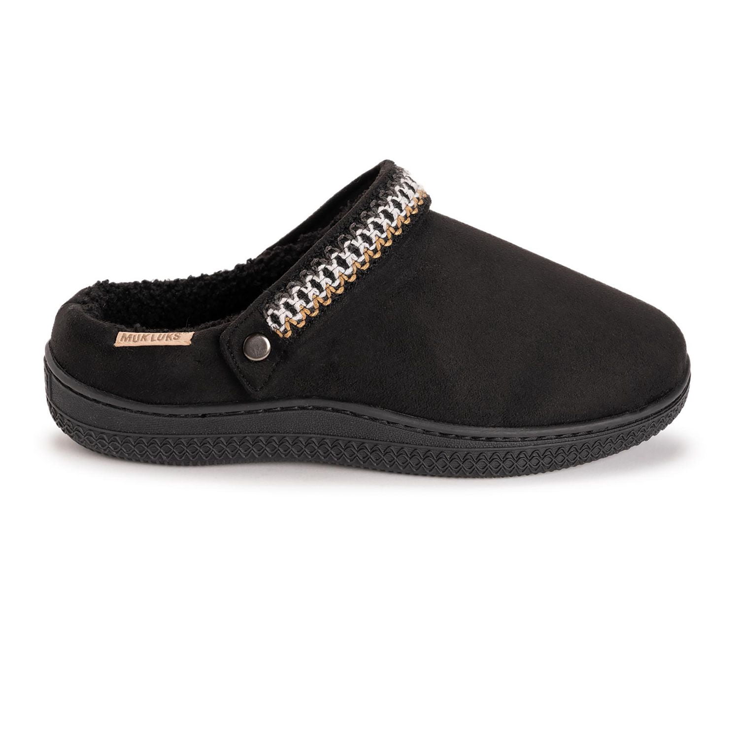 MUK LUKS Ladies Convertible Clog Slippers Chestnut