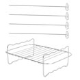 thumbnail image 2 of Lipstore Air Fryer Stand Metal Air Fryer Accessories for Vegetables Cookies Breakfast Rectangular Set, 2 of 8