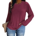 thumbnail image 1 of CEHVOM Haut de Base à Manches Longues pour Femmes et Hiver en Liquidation, 1 of 8