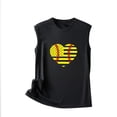 thumbnail image 3 of Birdeem Fashion Women Printing Round-Neck Sleeveless Block Shirts Tunic Tee Tops, 3 of 5