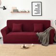 thumbnail image 2 of 2024 Jacquard Stretch Sofa Slipcover Textured Non Slip Couch Cover  Loveseat  Dark Gray, 2 of 6