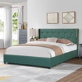 thumbnail image 4 of Gymax Full Upholstered Bed Frame with 4 Storage Drawers Headboard Green, 4 of 9