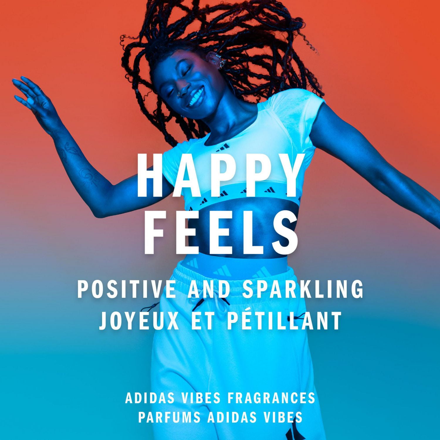 Vibes Happy Feels Eau de Parfum For All, Joyful and Uplifting, Long Lasting Fragrance, Grapefruit and Jasmine