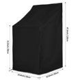 thumbnail image 4 of Chair Cover Waterproof Buckle Outdoor Seat Cover Foldable Oxford Cloth Patio Lounge Protector, 4 of 9