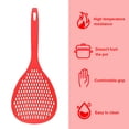 thumbnail image 2 of Strainer Long Handle Heat-resistant Kitchen Skimmer Sifter Plastic Cooking Sieve Scoop Spoon, Red, 2 of 7
