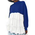 thumbnail image 1 of TopLLC Longues Robe à Manches à Col Rond Longueur Genou Mode Robe Décontractée pour Femmes Robe Chandail Surdimensionnée Robe à Manches Longues Robe à Col Rond Chandails pour Dames Robe Mini Robe pour Femmes en Liquidation, 1 of 7
