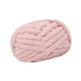 thumbnail image 3 of Luzkey Chunky Wool Yarn Jumbo Yarn Washable Hand Knitting DIY Weight Yarn Bulky Yarn for Tapestry Bed Fence Throw Rug Making Light Pink, 3 of 8