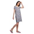 thumbnail image 4 of Moomaya Chemise de Nuit d'Allaitement à Patte de Boutonnage Imprimée pour Femmes, 4 of 5