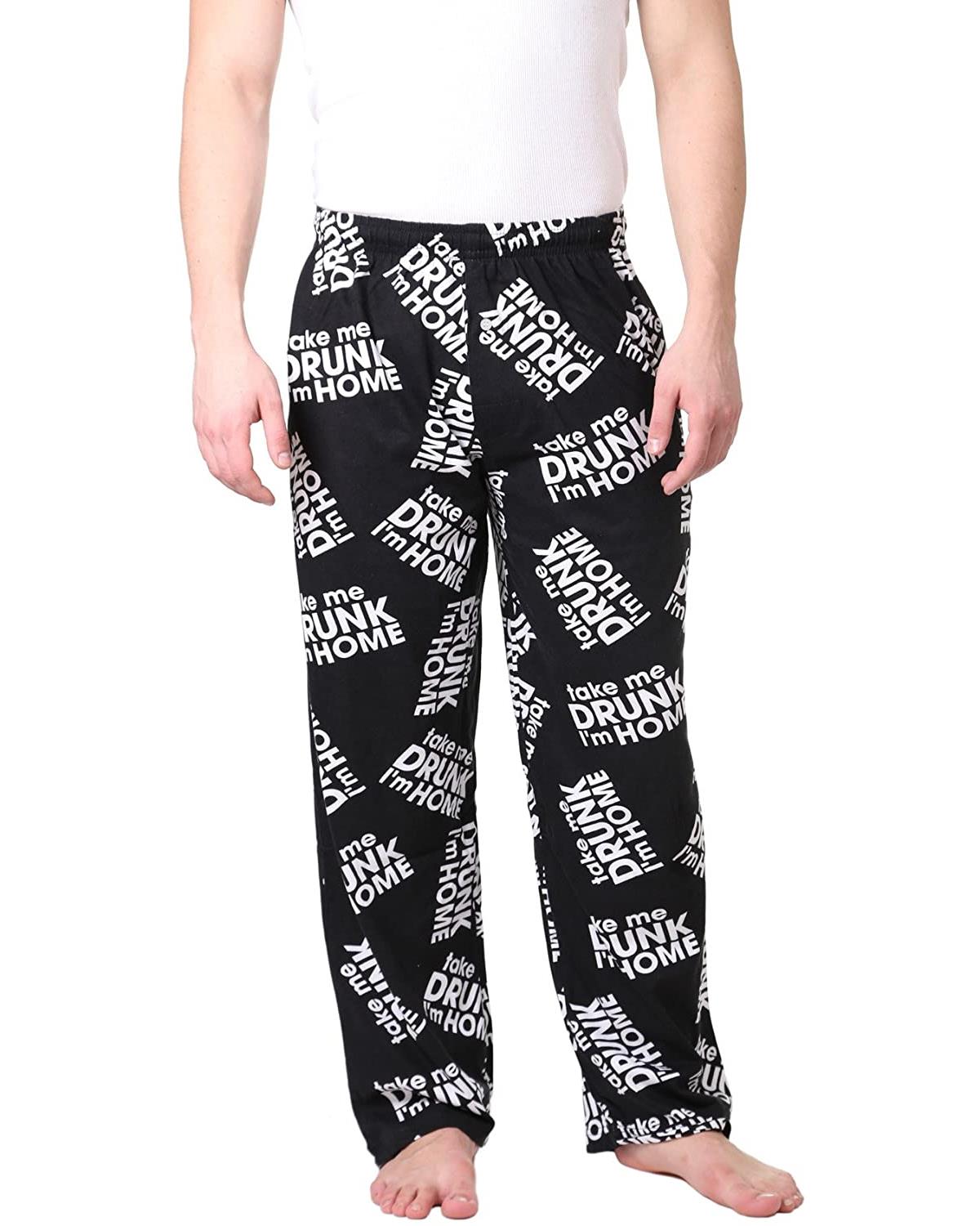 Pantalons de Détente Pyjama pour Hommes à Imprimés Amusants Boxeurs de Nuit