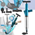thumbnail image 2 of Pneumatic Drain Cleaner Tool High Pressure Air Powered Sewer Line Unclogger for Toilet Pipe and Floor Drain Connection, 2 of 8