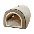 thumbnail image 1 of CHOK Clearance Dog Bed House 2 Ways to Use Indoor Dog House for Cats and Small Dogs with Mat Removable and Washable Cover House and Non-Slip Bottom  Brown, 1 of 4