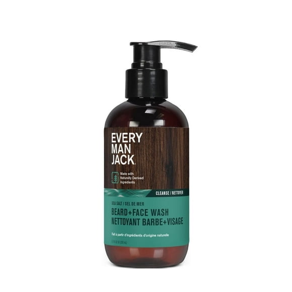 Every Man Jack Nettoyant pour Barbe + Visage Sel de Mer 200 ml