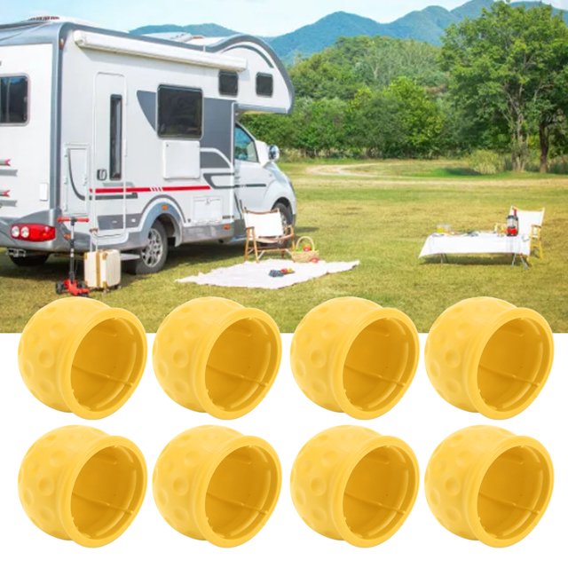 Trailer Hitch Ball Cover, 8Pcs Truck Tow Ball Cover 50mm Strong Protection Soft Rugged Tow Bar Ball For RV