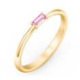 thumbnail image 3 of East-West Stackable Baguette Ring in 10K Yellow Gold, 3 of 3