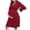 Wine, variant on dmqupv Baby Shower Maternity Dress Maternity Dress Comfortable Soft Fashion Polka Dot Mid Sleeve Maternity Dress Wine,Size for S