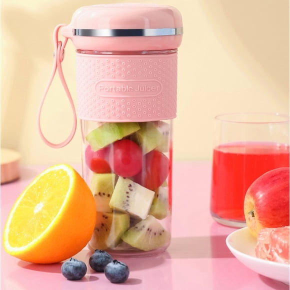 Yhmxh Rangement de Cuisine Organisateur de Cuisine Mixeurs Portables, Taille Personnelle Gobelet Presse-Agrumes pour Glace Pilée et Shakes, Machine à Mélanger pour Aliments pour Bébé, Rechargeable par USB Capacité 300ml, Capacité Batterie 2400